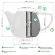 Jove Porcelain Teapot 34oz