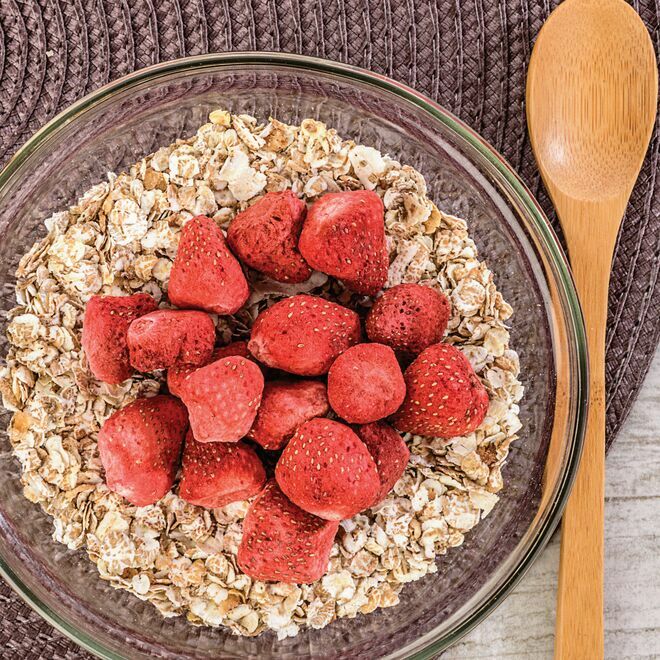 Erdbeere gefriergetrocknet