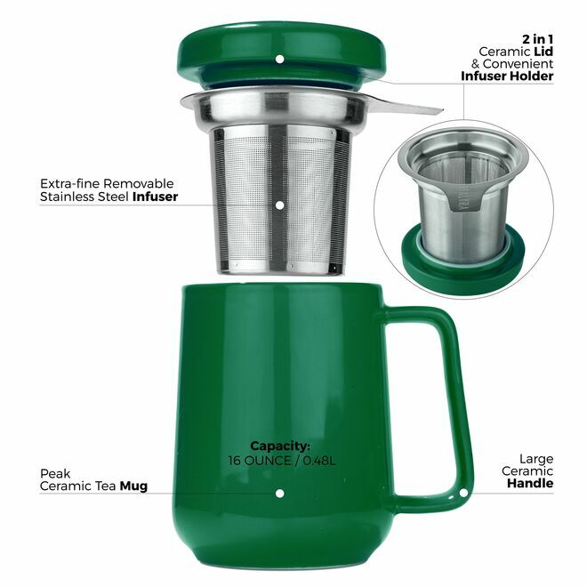 Peak Ceramic Cup Infuser 19oz