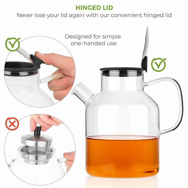 Glass Teapot & Kettle 74oz