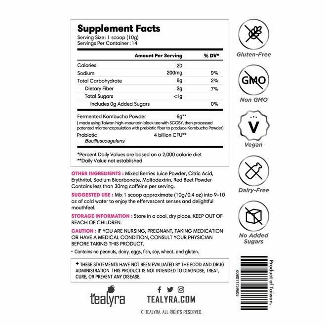 Pré-mélange Kombucha baies mixtes