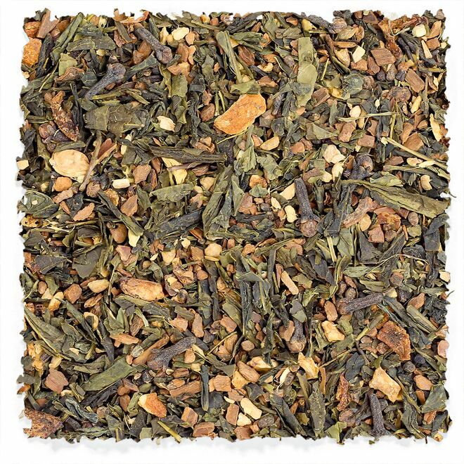 Chai vert à l'orange et à la cannelle