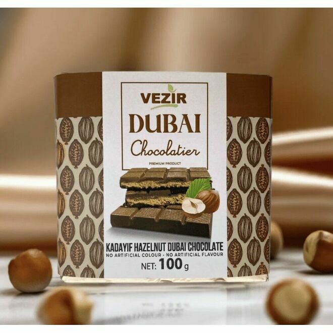 Hazelnut Praline Dubai Chocolate Bar