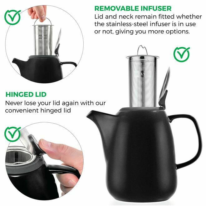 Daze Ceramic Teapot 47oz