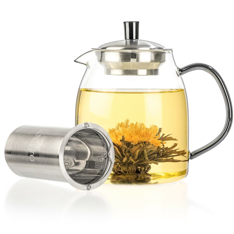 Glass Teapot + 12 Blooming Tea Gift Set Blooming Tea